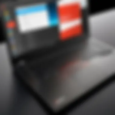 Lenovo ThinkPad laptop showcasing sleek design