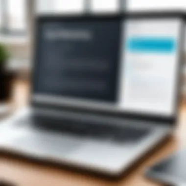 A close-up of a laptop displaying expert articles on digital marketing strategies