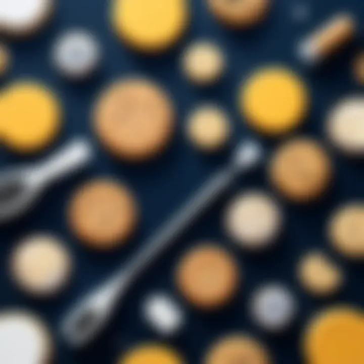 Illustration of various cookie cleaner tools