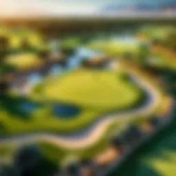 Modern golf course management software interface