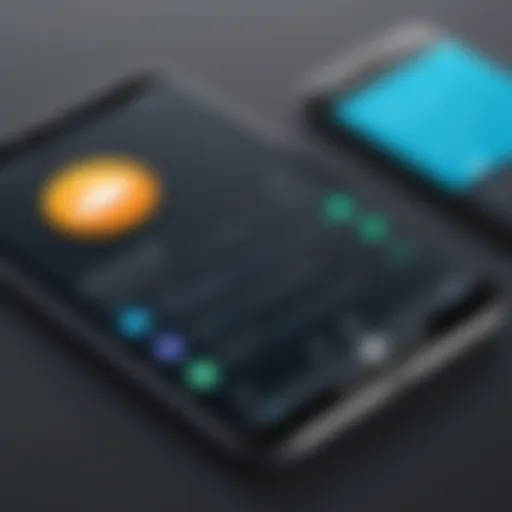 Modern office messaging app interface
