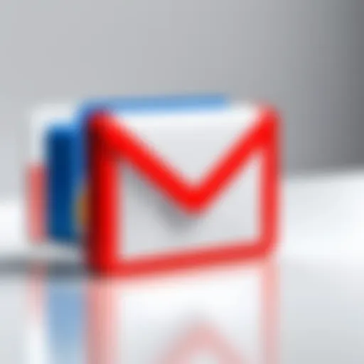 Visual representation of a Gmail inbox with spam detection