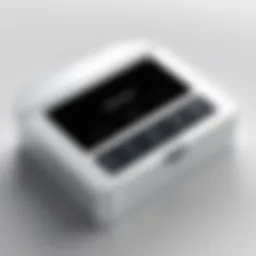A close-up view of the Caroo Concierge Box showcasing its sleek design and interface