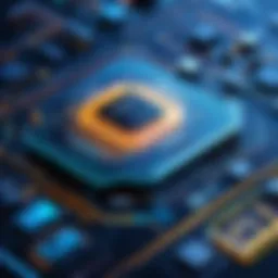 A visually compelling representation of core banking architecture showcasing interconnected modules.