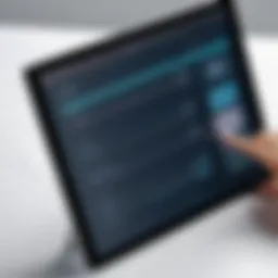 User interface showcasing checklist software features
