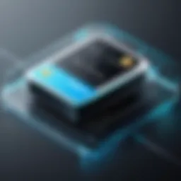 Innovative payment processing interface showcasing Square features