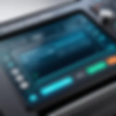 User interface of a modern label maker program