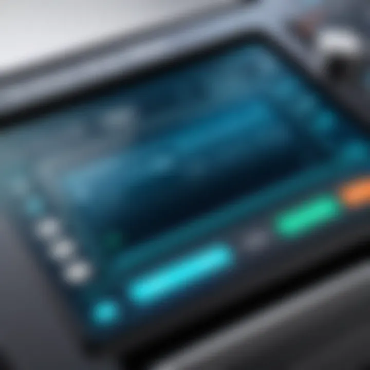 User interface of a modern label maker program