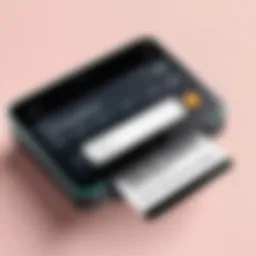 User interface of a popular shipping label maker app