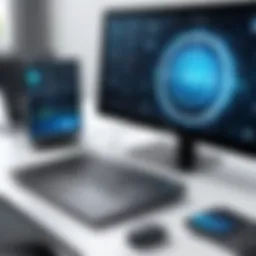 Illustration depicting the cutting-edge technology of Addigy and Splashtop