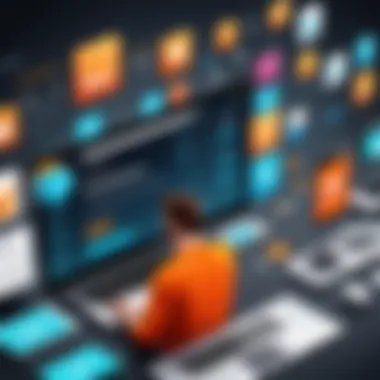 Illustration of E-commerce Evolution E-commerce Evolution Unveiled