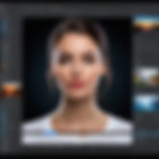 A screenshot of an advanced auto fix photo editor interface showcasing various editing tools.