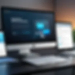 A sleek and modern website interface showcasing innovative design elements.