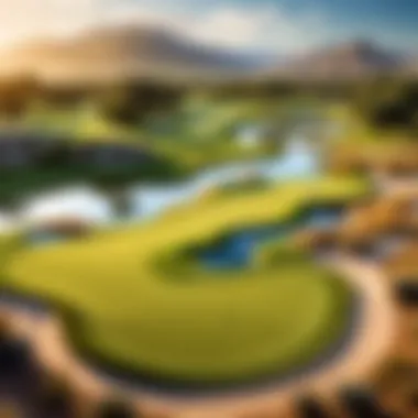 A scenic golf course reflecting on technology integration