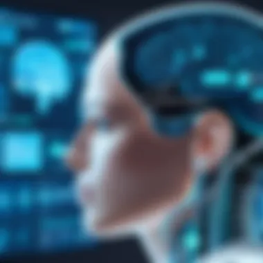 AI Enhancing Healthcare Diagnostics Graphical representation of AI in healthcare diagnostics.