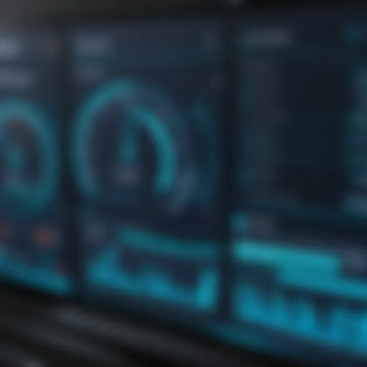 A digital dashboard showcasing automated contract renewal metrics