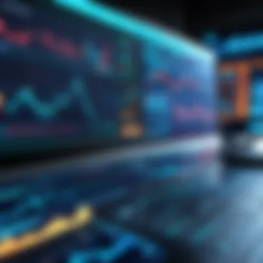 Digital Interface for Forex Trading Abstract forex trading concept with digital interface