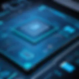 User interface of an electronic prototyping software showcasing design tools