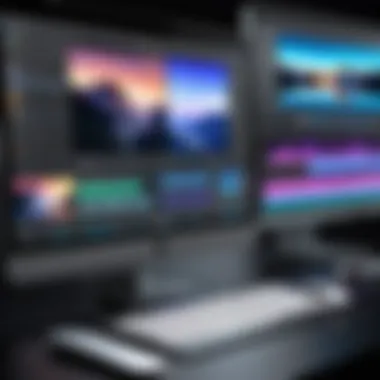 Detailed view of the Final Cut Pro interface showcasing various editing tools and panels