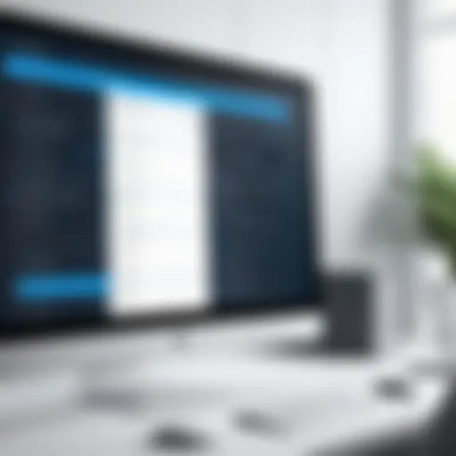 Visual representation of employee scheduling software interface