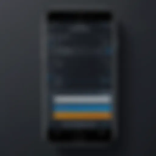 User interface of a popular room booking application