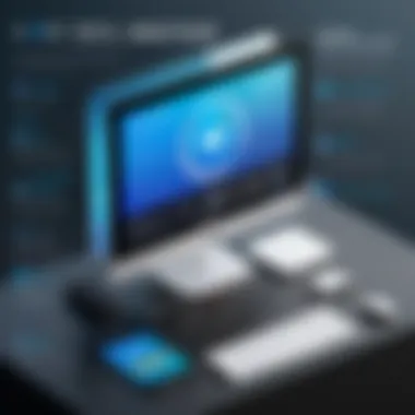 Infographic illustrating practical applications of free voice software in various sectors