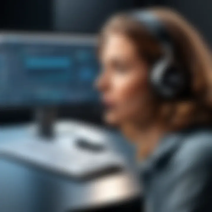 Diagram showcasing key features of popular free voice software