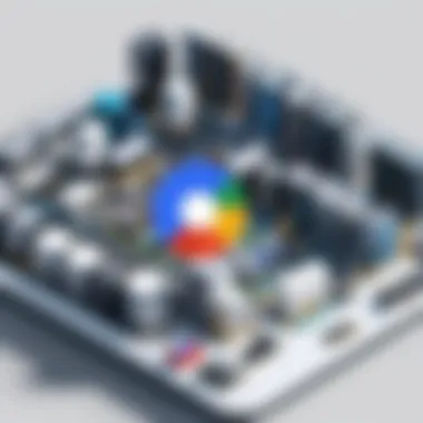 Architecture of Google IoT Core Visual representation of Google IoT Core architecture