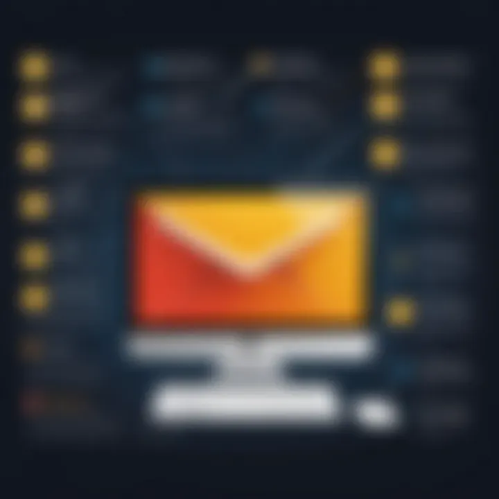 An infographic illustrating the benefits of using HTML email generators in digital marketing.