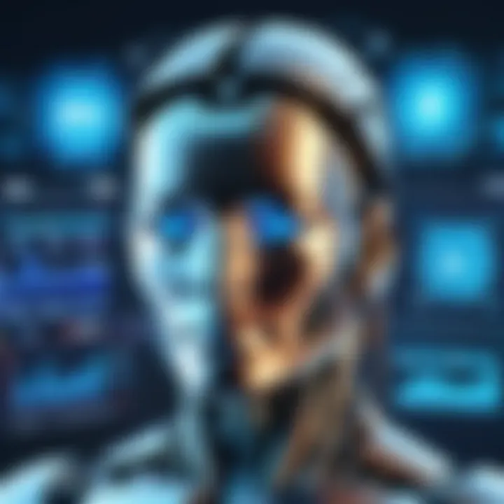 A conceptual illustration of AI tools impacting financial markets