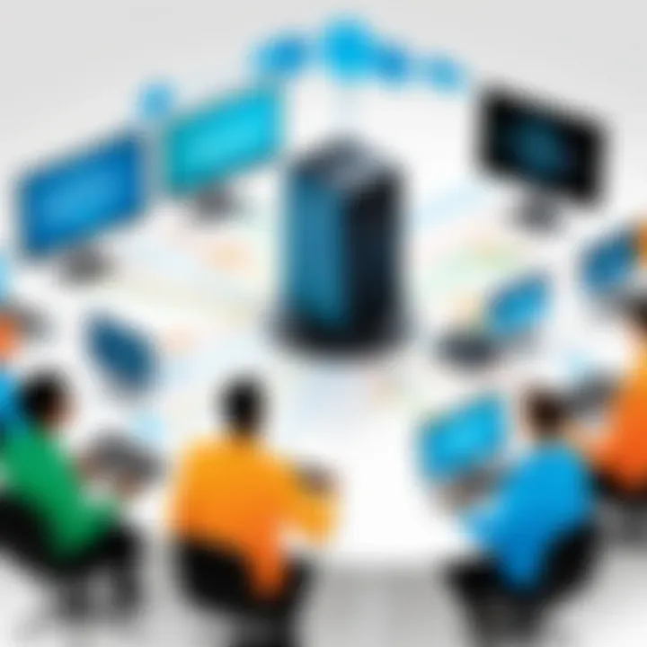 Illustration representing seamless integration of Webex and CRM systems