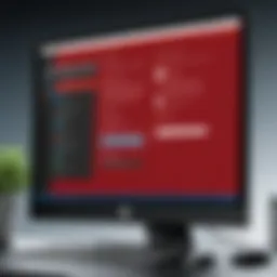 Visual representation of Microsoft Access interface showcasing its user-friendly design