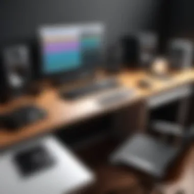 An inviting workspace setup for music production