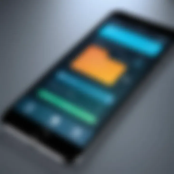 A close-up of a smartphone displaying an object recognition application interface