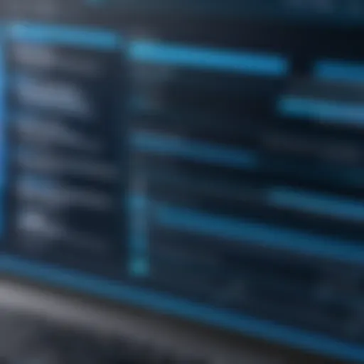 User interface of backup software showcasing features