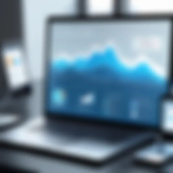 Graph illustrating trends in practice management technology