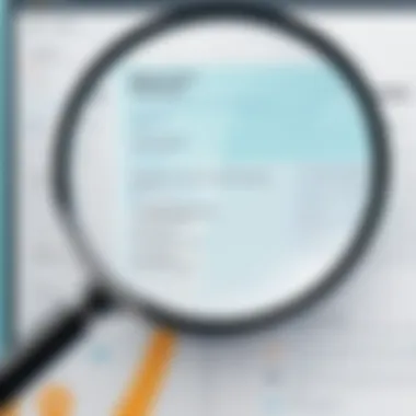 A magnifying glass highlighting trustworthiness in services