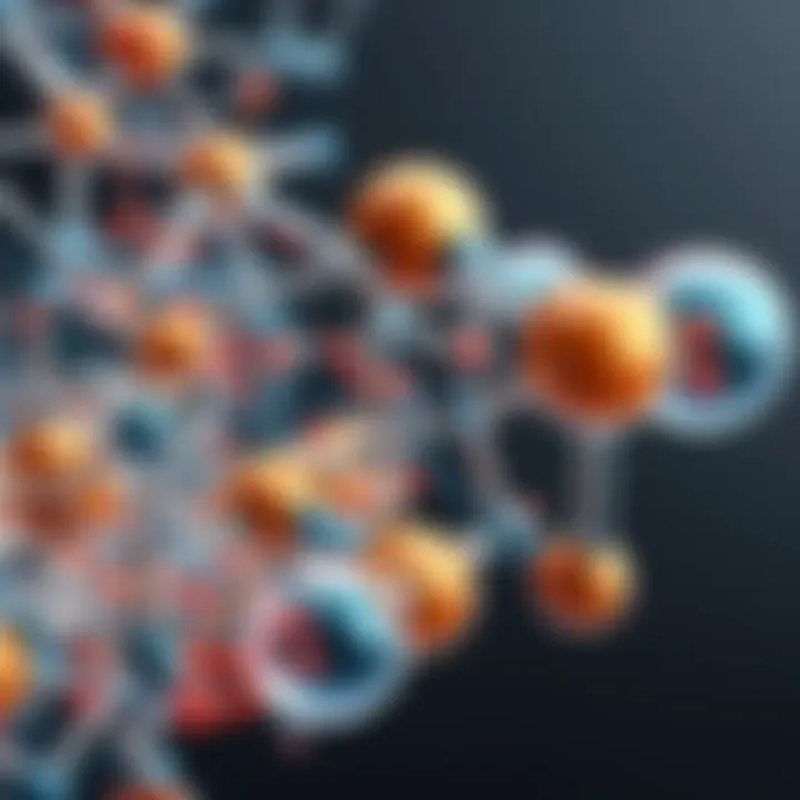 Illustration of a complex molecular structure created using drawing software