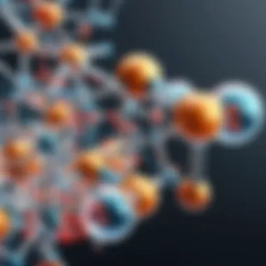 Complex Molecular Structure Representation Illustration of a complex molecular structure created using drawing software