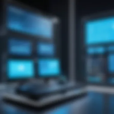 An innovative installation showcasing the latest technology trends