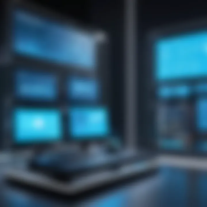 An innovative installation showcasing the latest technology trends