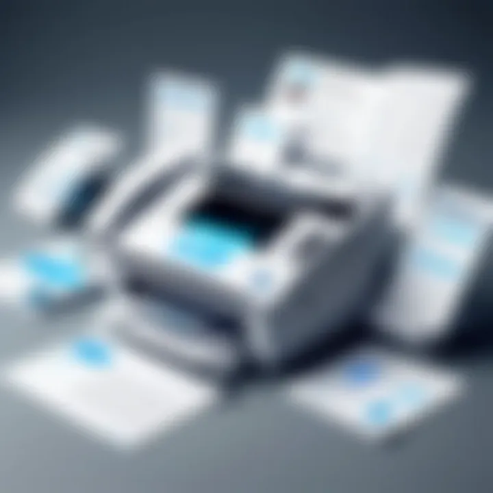 Visual representation of the advantages of using free fax tools