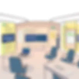 A digital representation of a virtual data room showcasing its interface and features.