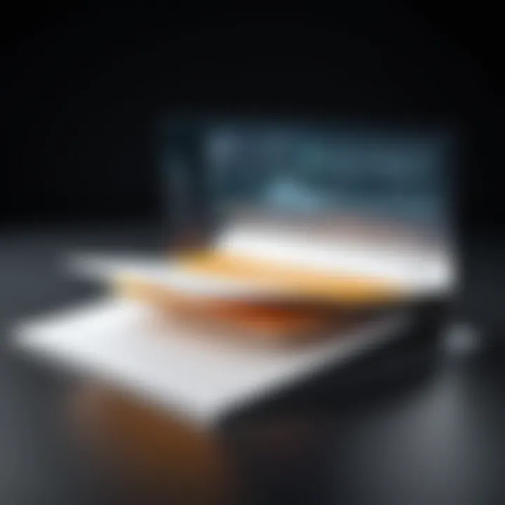 A close-up view of a finished flip book, capturing its pages in motion, demonstrating the storytelling aspect.