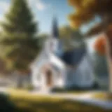 A small church building with a welcoming atmosphere