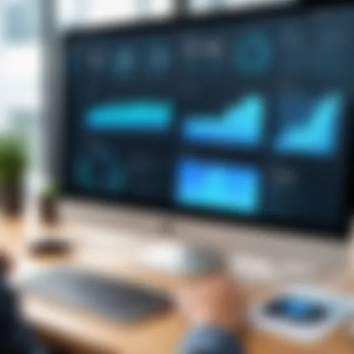 User interface of Focus CRM software showcasing dashboard features