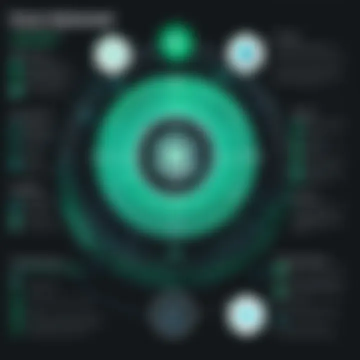 Infographic showcasing the core functionalities of Forcepoint DataGuard