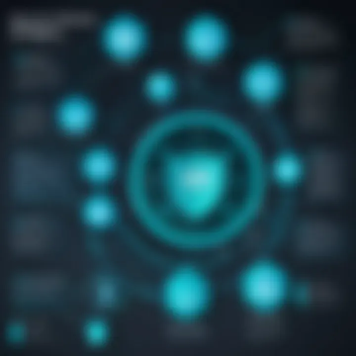 Flowchart depicting the security measures implemented by Forcepoint DataGuard