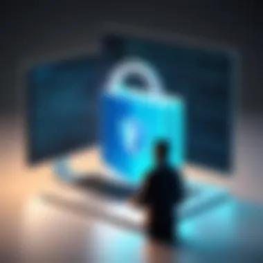 Diagram illustrating secure file transfer through FTP protocols