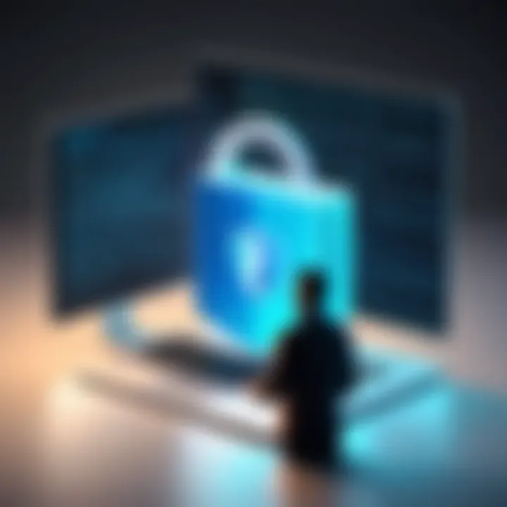 Diagram illustrating secure file transfer through FTP protocols